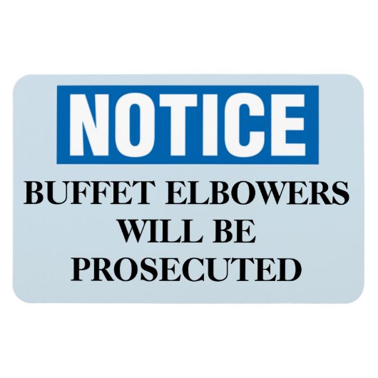 クルーズキャビンおもしろいドアマグネット – ビュッフェ マグネット (横)