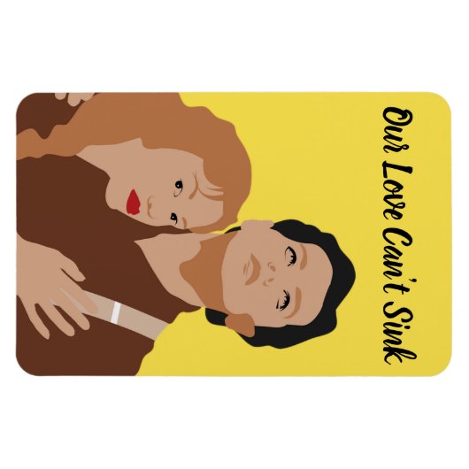 クルーズキャビンおもしろいドアマグネット – 私たちの愛 マグネット (横)