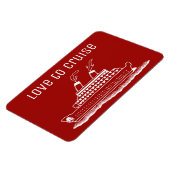 クルーズキャビンのステートルームドアマーカーラブトゥクルーズ マグネット (左側)