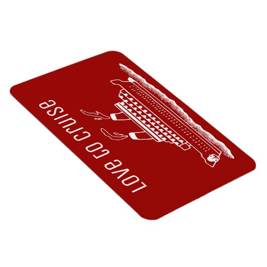 クルーズキャビンのステートルームドアマーカーラブトゥクルーズ マグネット (右側)