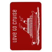 クルーズキャビンのステートルームドアマーカーラブトゥクルーズ マグネット (縦)