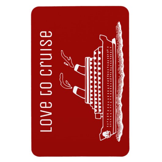 クルーズキャビンのステートルームドアマーカーラブトゥクルーズ マグネット (縦)