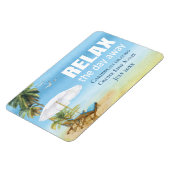 クルーズキャビンカリブのステートルームドアマーカー マグネット (左側)