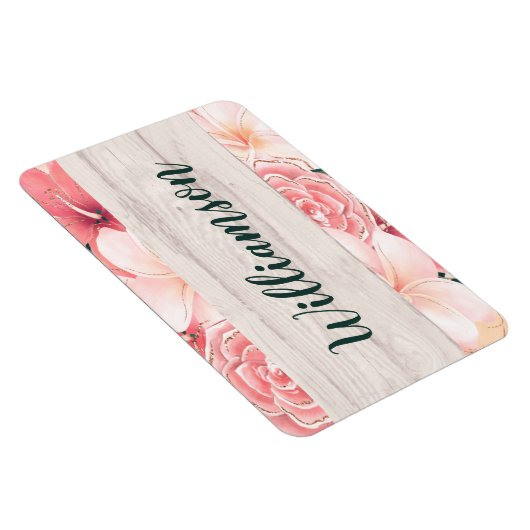 クルーズキャビンドアファミリー懇親会モノグラムフラワーズ マグネット (右側)