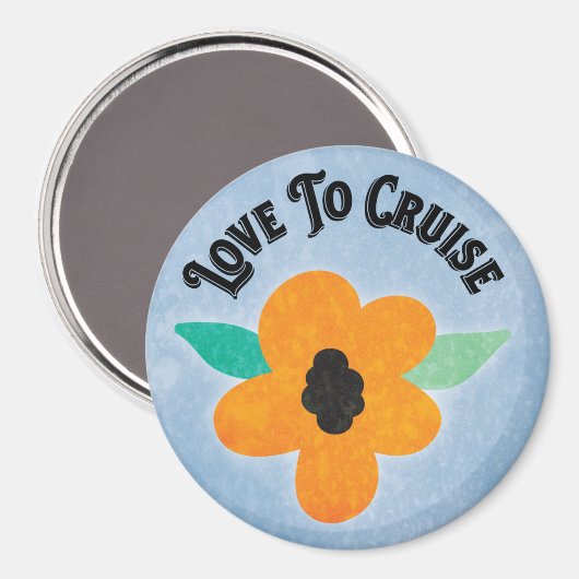 クルーズキャビン船のドアファインダーへの愛 マグネット (正面/裏面)