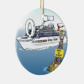 クルーズギフトおもしろいティー&カード セラミックオーナメント (右)