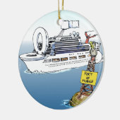 クルーズギフトおもしろいティー&カード セラミックオーナメント (左)