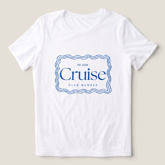 クルーズクラブ会員 カスタマイズ可能 年号デザイン トライブレンドTシャツ (デザイン正面)