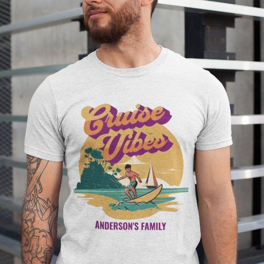 クルーズクルーズサマーファミリー懇親会サンセットTシャツ Tシャツ