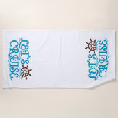 クルーズクルーズシップ ビーチタオル (正面)