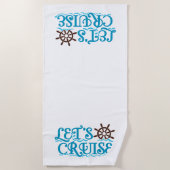 クルーズクルーズシップ ビーチタオル (正面)