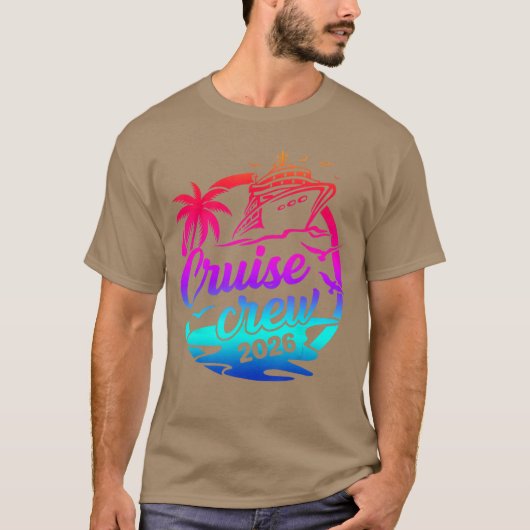 クルーズクルー 2026 夏休み旅行 楽しいお揃い Tシャツ (正面)