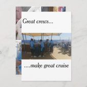 クルーズグリーティングカード – ありがとうございます サンキューカード (正面/裏面)