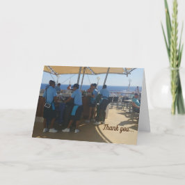 クルーズグリーティングカード – ありがとうございます（折り畳み式） カード