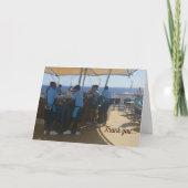 クルーズグリーティングカード – ありがとうございます（折り畳み式） カード (正面)