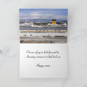 クルーズグリーティングカード カード (内部)