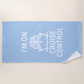 クルーズコントロール中 ビーチタオル (正面)