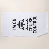 クルーズコントロール中 ビーチタオル (正面)
