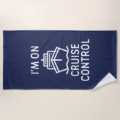 クルーズコントロール中 ビーチタオル (正面)