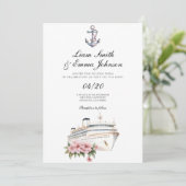 クルーズシップいかり結婚式招待状 招待状 (スタンド正面)