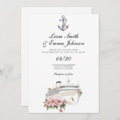 クルーズシップいかり結婚式招待状 招待状 (正面/裏面)