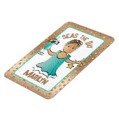 クルーズシップおもしろいドアシーズザデイバケーション マグネット (左側)