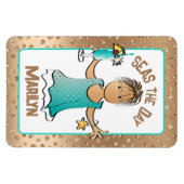 クルーズシップおもしろいドアシーズザデイバケーション マグネット (横)