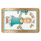 クルーズシップおもしろいドアシーズザデイバラ金ゴールド マグネット (横)