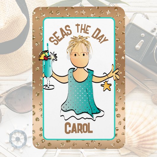 クルーズシップおもしろいドアシーズザデイバラ金ゴールド マグネット