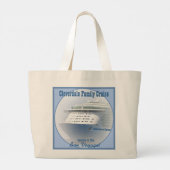 クルーズシップがカスタマイズ可能なボンボヤージュ ラージトートバッグ (裏面)