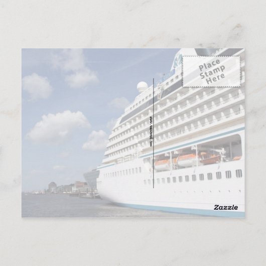 クルーズシップはがき ポストカード (裏面)