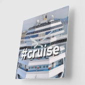 クルーズシップウォッチ スクエア壁時計 (傾斜)