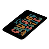 クルーズシップクルージングベスティズヴィンテージトラベル マグネット (左側)