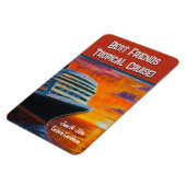 クルーズシップサンセットステートルームドア マグネット (左側)