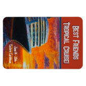 クルーズシップサンセットステートルームドア マグネット (横)