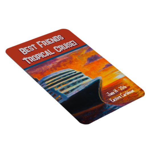 クルーズシップサンセットステートルームドア マグネット (右側)