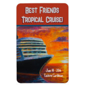 クルーズシップサンセットステートルームドア マグネット (縦)