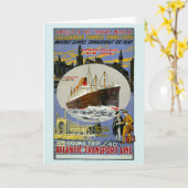 クルーズシップニューヨークスカイライン&ロンドン通り カード (黄色い花)