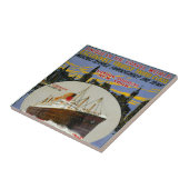 クルーズシップニューヨークスカイライン&ロンドン通り タイル (側面)