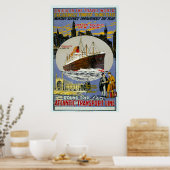 クルーズシップニューヨークスカイライン&ロンドン通り ポスター (キッチン)