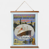 クルーズシップニューヨークスカイライン&ロンドン通り 吊り下げ型タペストリー (正面)