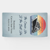 クルーズシップバハマキャビンステートルームドアデコール 横断幕 (横)