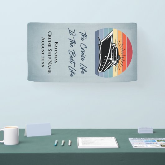 クルーズシップバハマキャビンステートルームドアデコール 横断幕 (トレードショー)