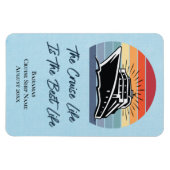 クルーズシップバハマキャビンステートルームドアマーカー マグネット (横)