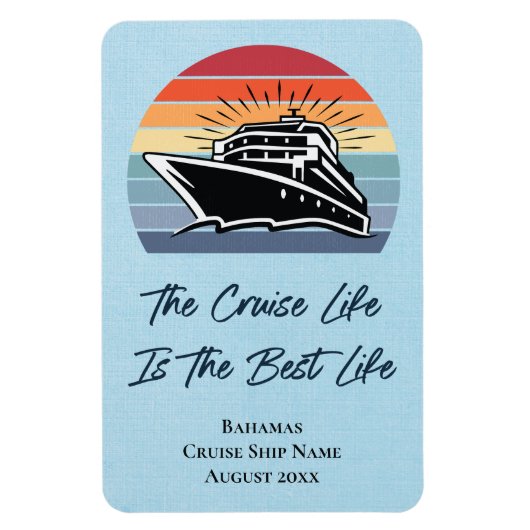 クルーズシップバハマキャビンステートルームドアマーカー マグネット (縦)