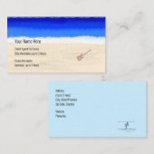 クルーズシップミュージシャンエレキギタービーチ 名刺 (正面/裏面)