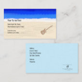 クルーズシップミュージシャンバスギタービーチ 名刺 (正面/裏面)