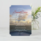 ©クルーズシップヨットボートサンセットパーティー 招待状 (スタンド正面)
