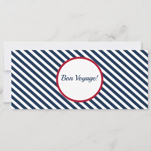 クルーズシップ搭乗パス誕生日招待状 招待状 (裏面)