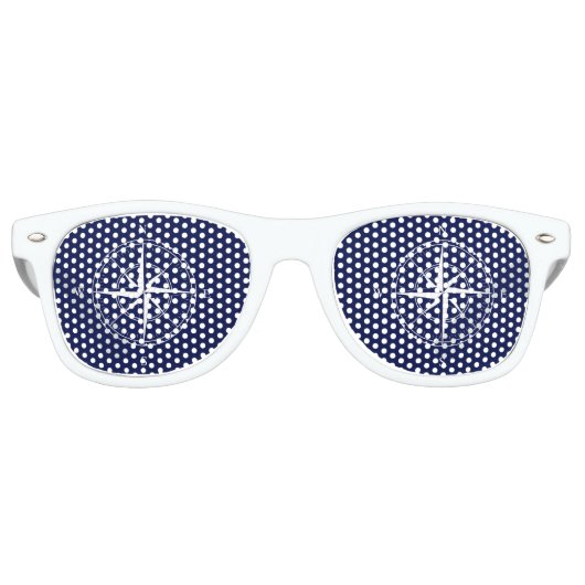 クルーズシップ航海のコンパスクルージング レトロサングラス (正面)